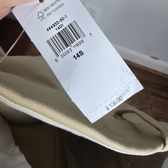 Banana Republic, New Cruise Wide-Leg Pants Maverick Tan Womens Size 14 Short - Picture 10 of 13